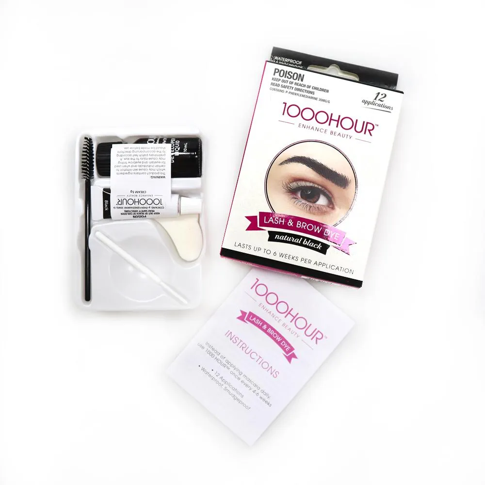 1000HOUR Lash & Brow Dye Kit - Brown Black