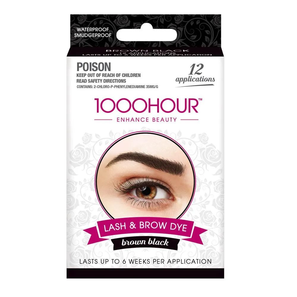 1000HOUR Lash & Brow Dye Kit - Brown Black