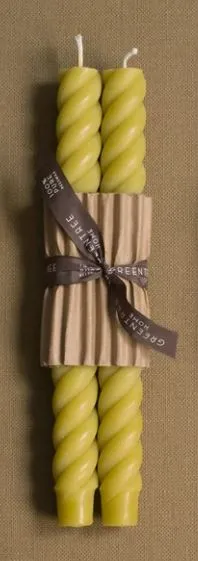 10" Rope Candle Pair