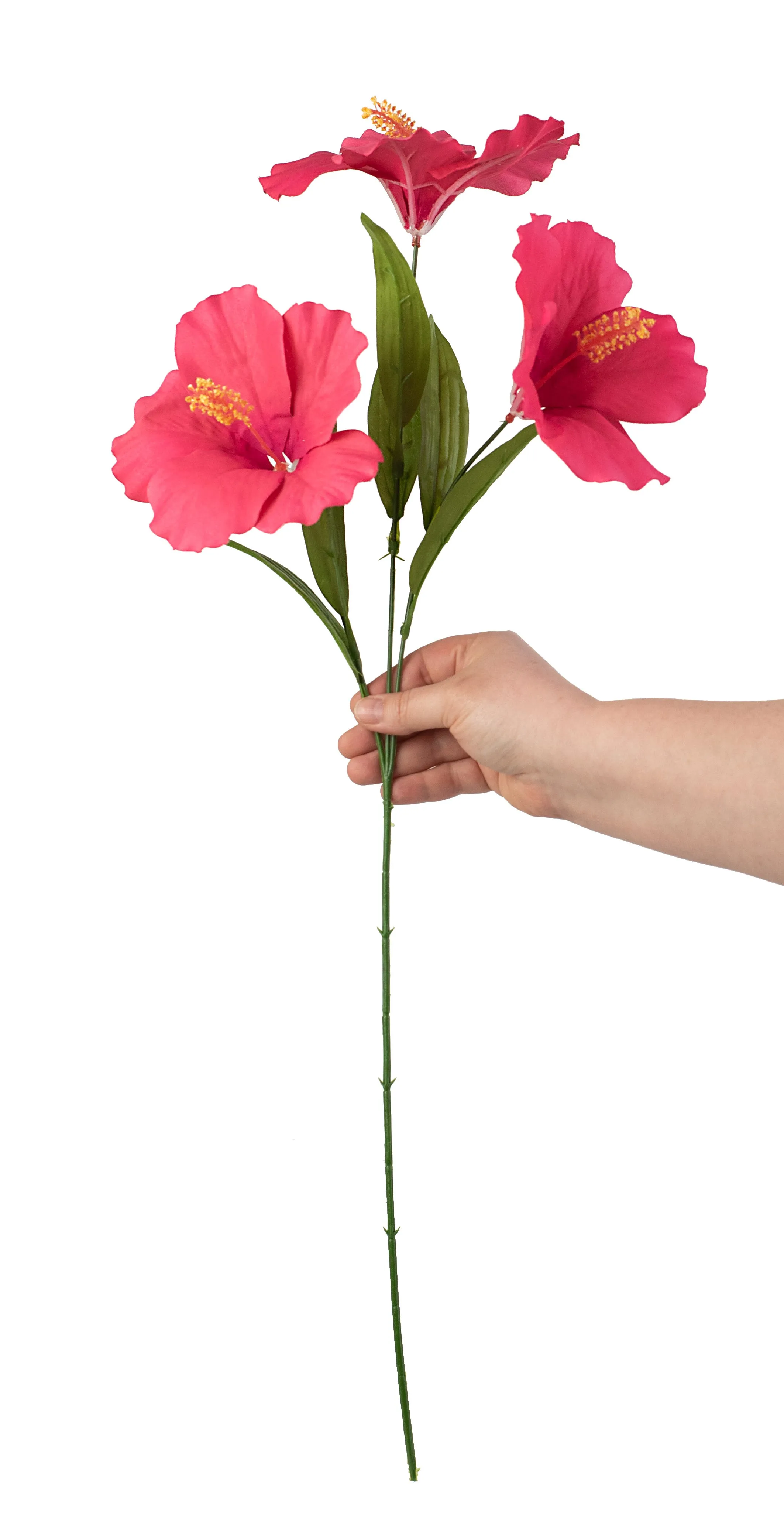27" Hibiscus Spray: Fuchsia Pink