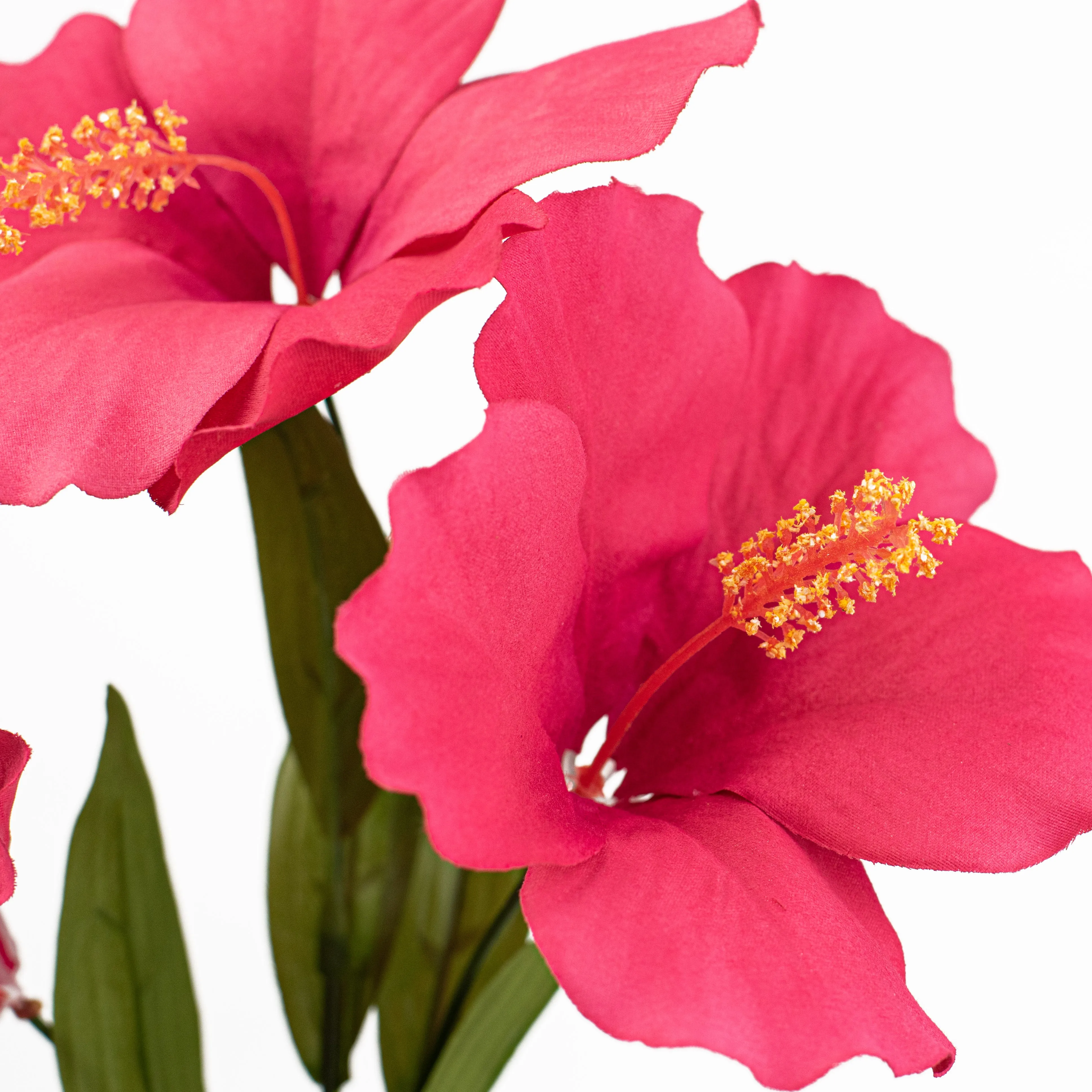 27" Hibiscus Spray: Fuchsia Pink