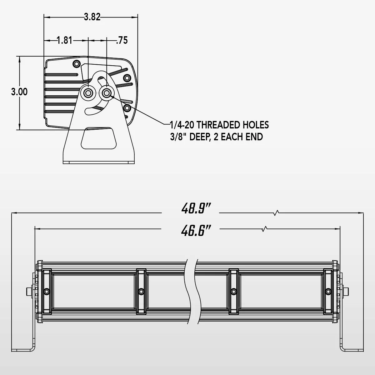 50" TRX Series NFPA LED Brow Light