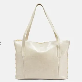 ADDIE LRG - Semolina Cream/Brushed Gold