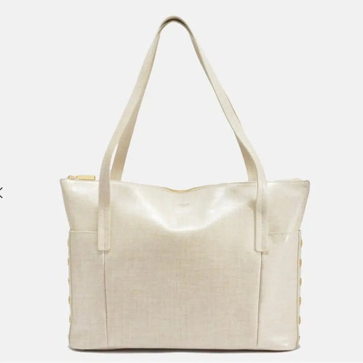 ADDIE LRG - Semolina Cream/Brushed Gold
