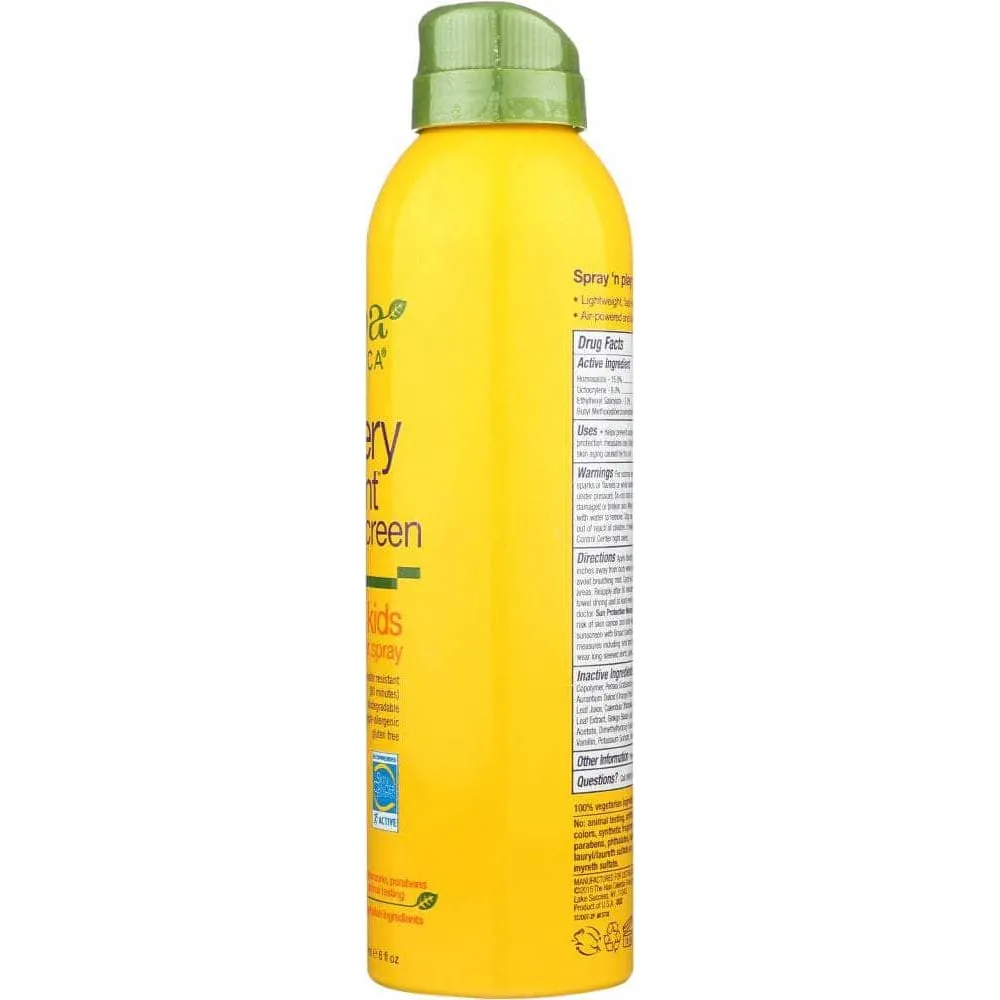 Alba Botanica Kids Spray Sunscreen Spf 50, 6 Oz