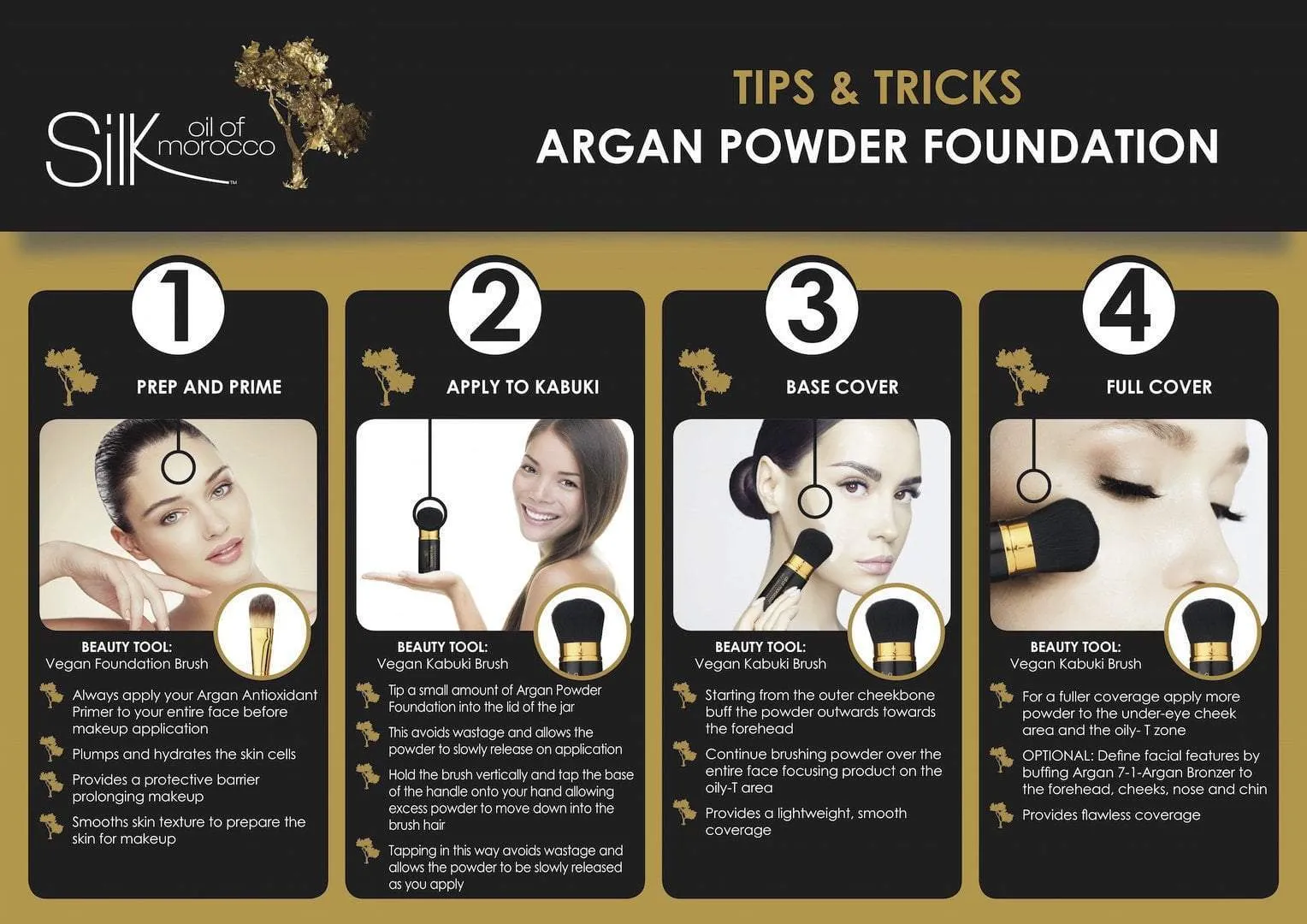Argan Powder Foundation - Tan 10g