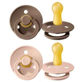 Bibs Pacifier ''Dark Oak and Blush''