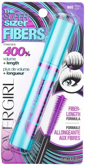 COVERGIRL - Super Sizer Fibers Mascara, Black - 0.4 fl. oz.. (12 ml)