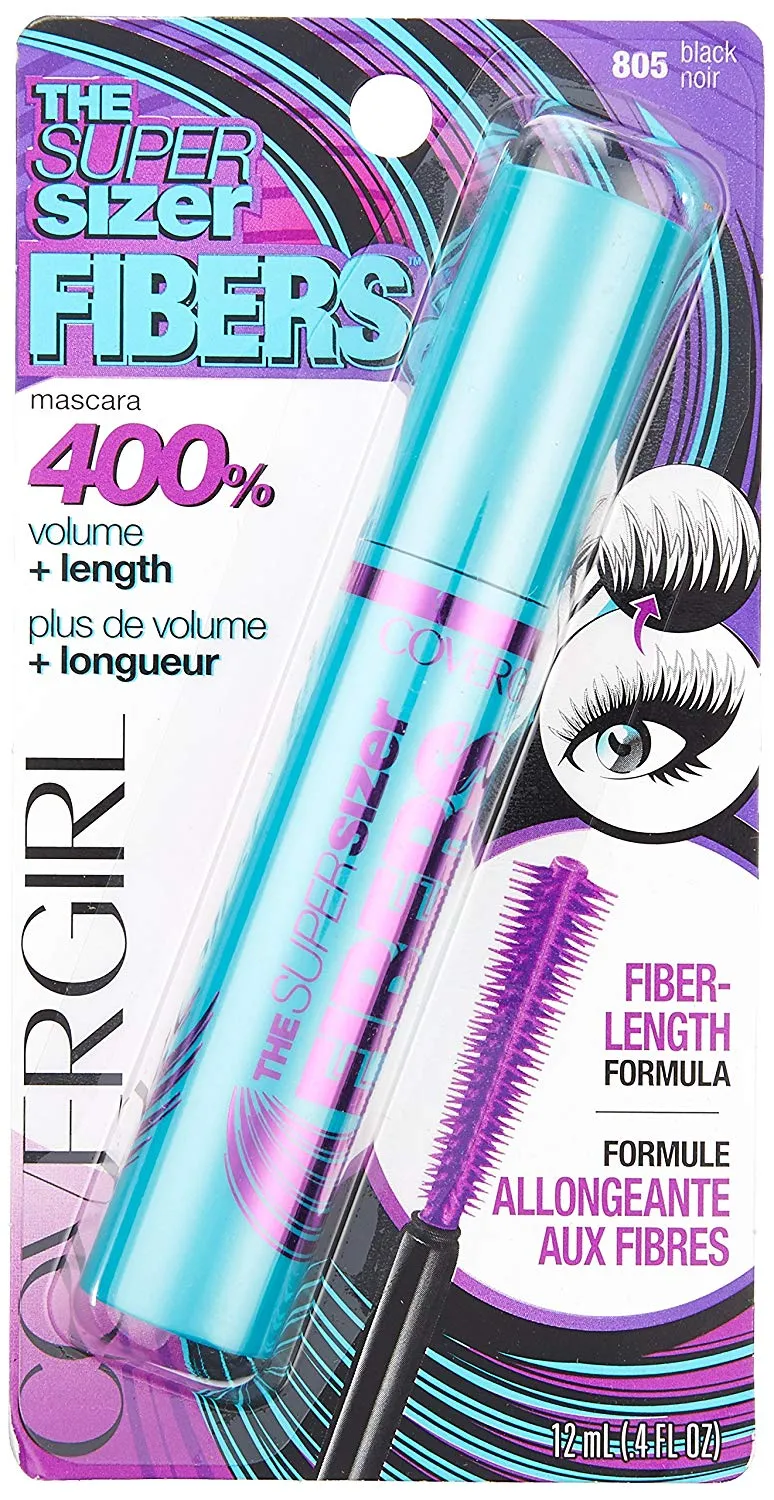 COVERGIRL - Super Sizer Fibers Mascara, Black - 0.4 fl. oz.. (12 ml)