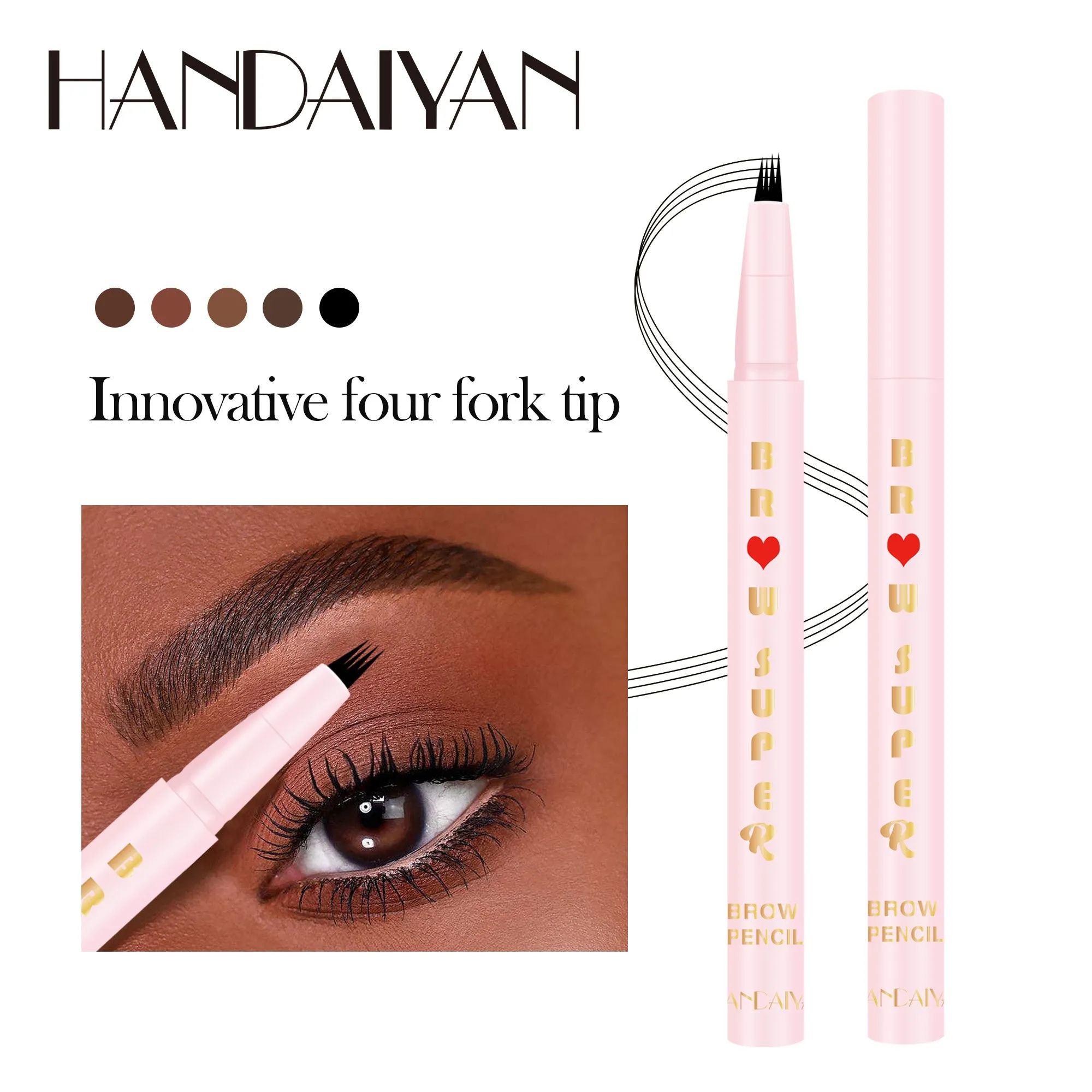 HANDAIYAN Four Fork Liquid Eyebrow Pencil