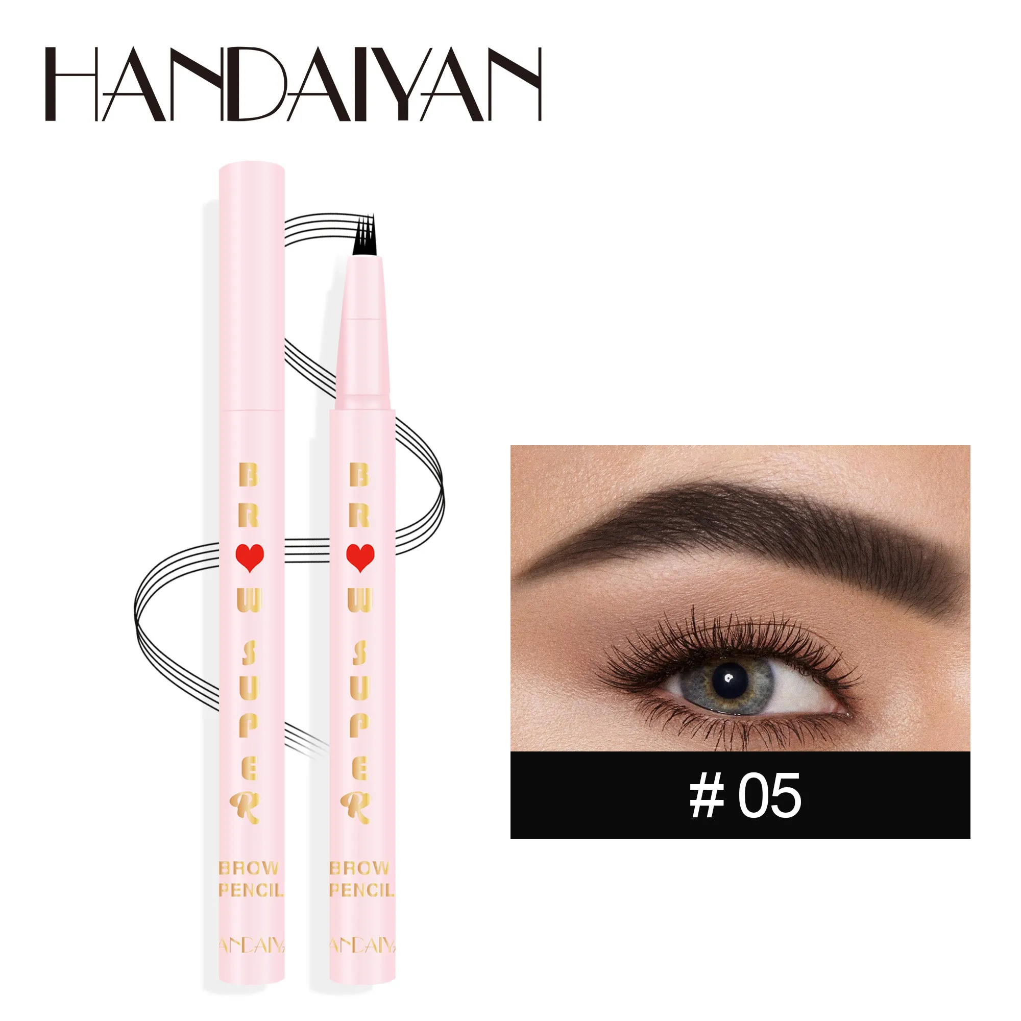 HANDAIYAN Four Fork Liquid Eyebrow Pencil