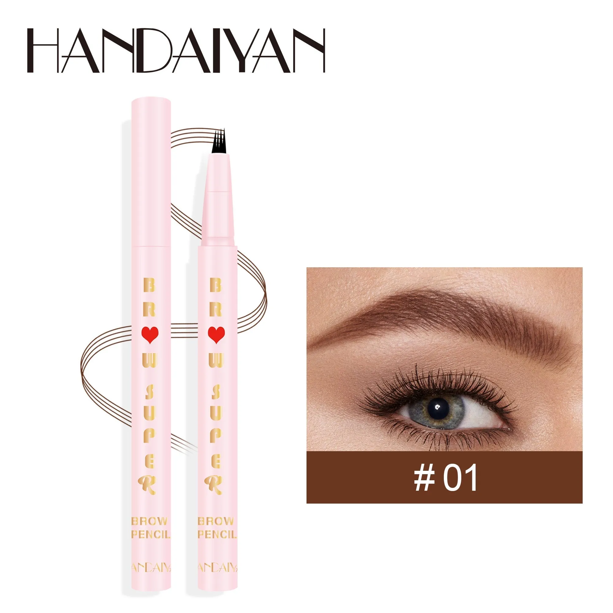 HANDAIYAN Four Fork Liquid Eyebrow Pencil