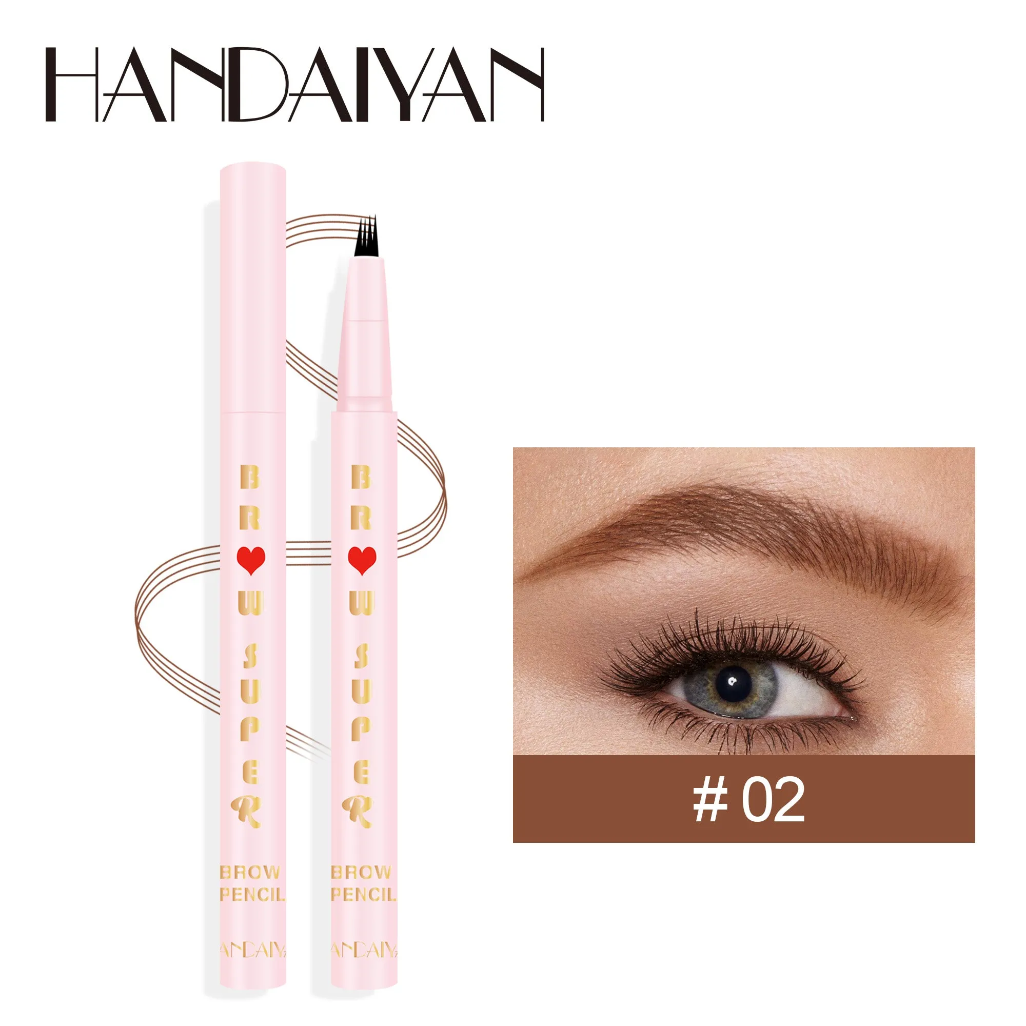 HANDAIYAN Four Fork Liquid Eyebrow Pencil