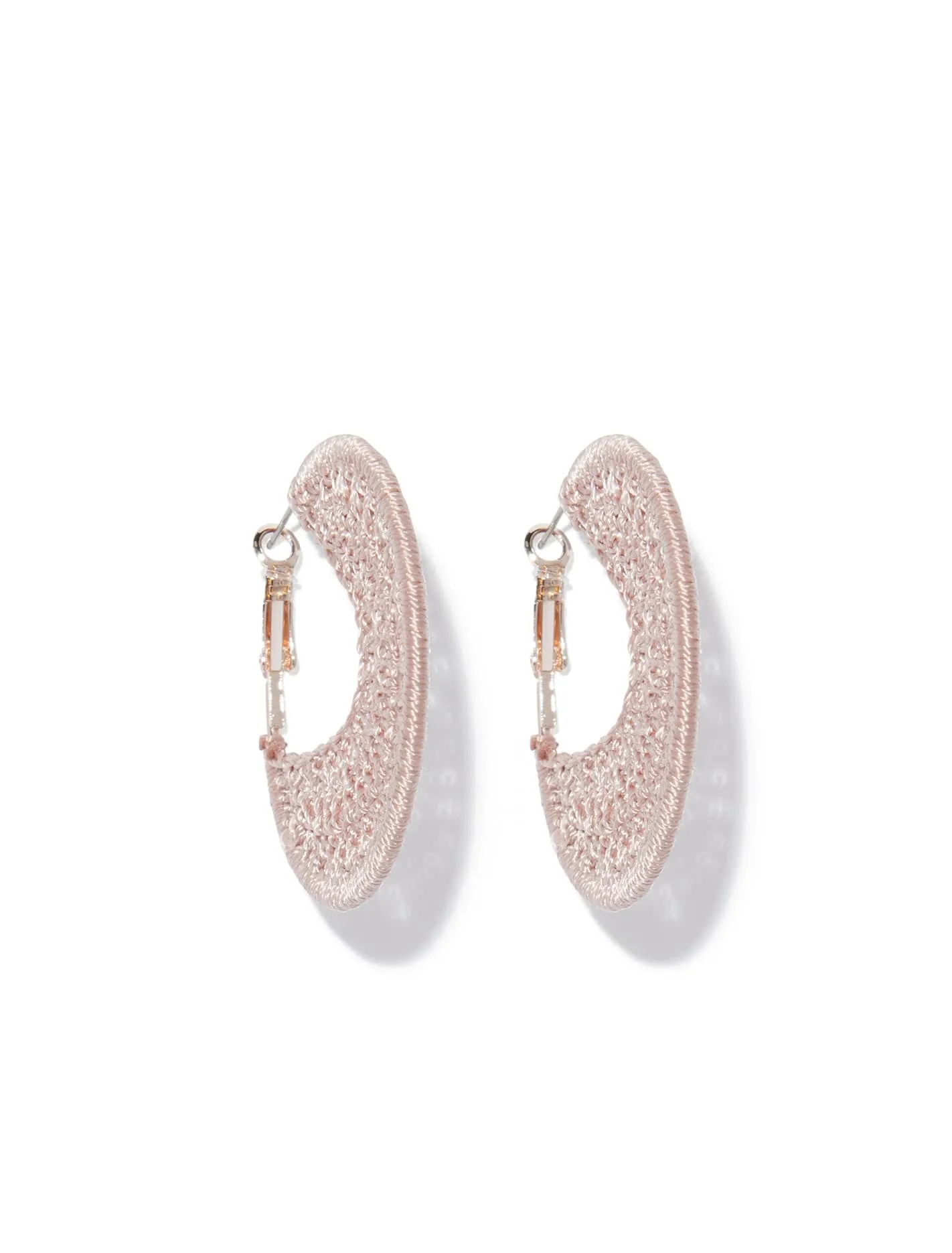 Ivana Crochet Hoop Earrings