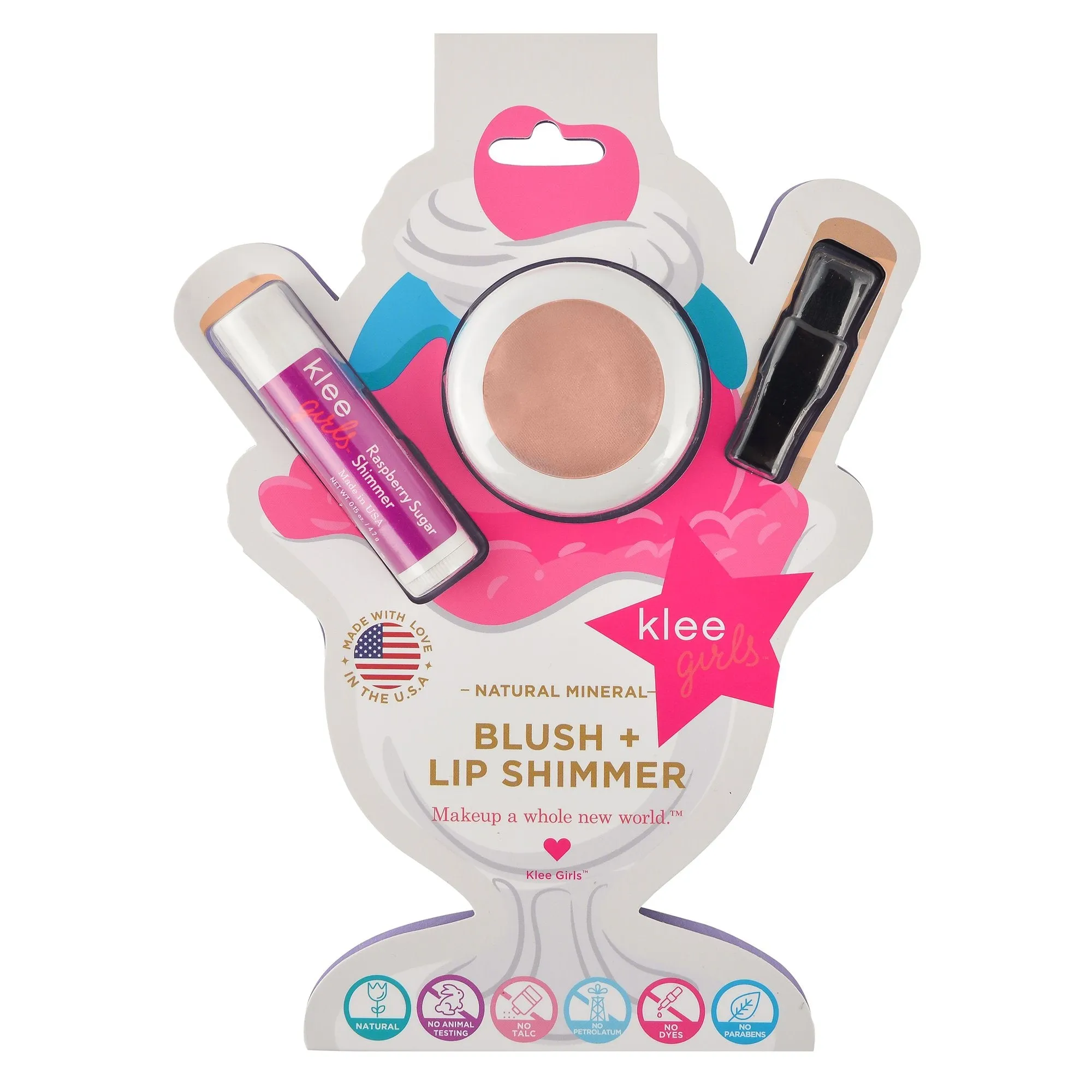 Klee Girls Blush and Lip Shimmer Duo