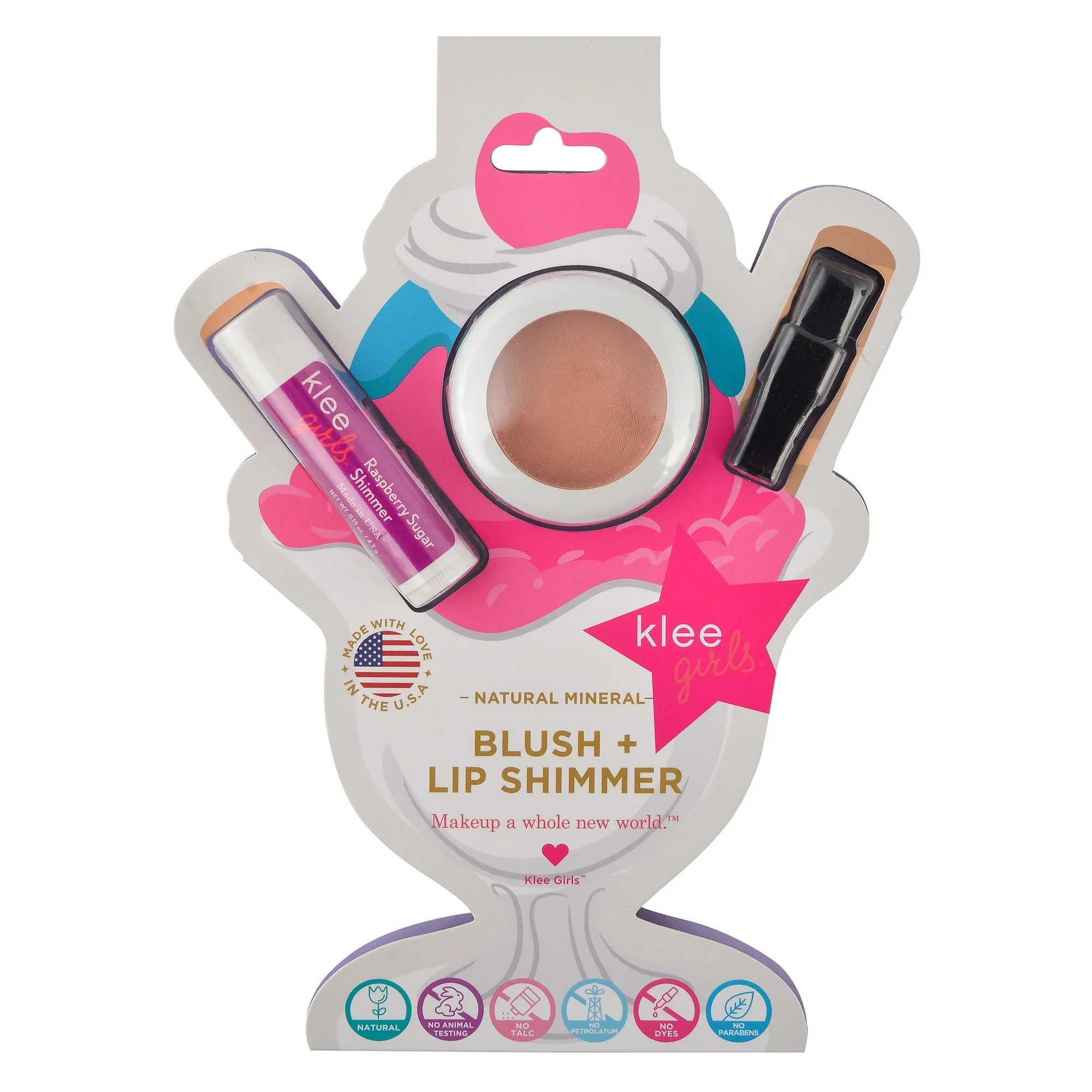 Klee Girls Blush and Lip Shimmer Duo