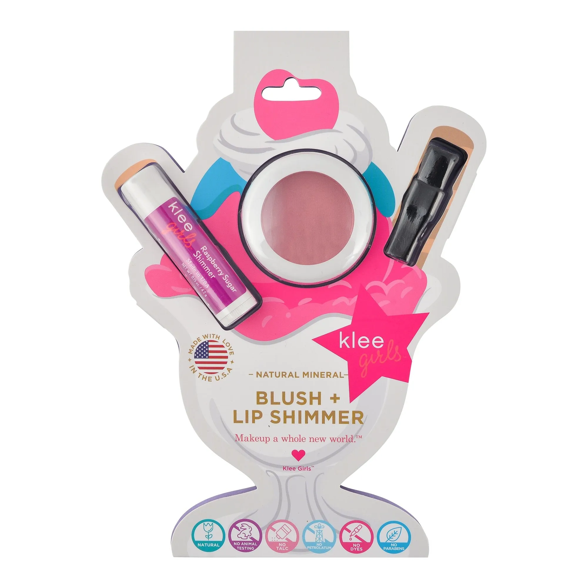 Klee Girls Blush and Lip Shimmer Duo