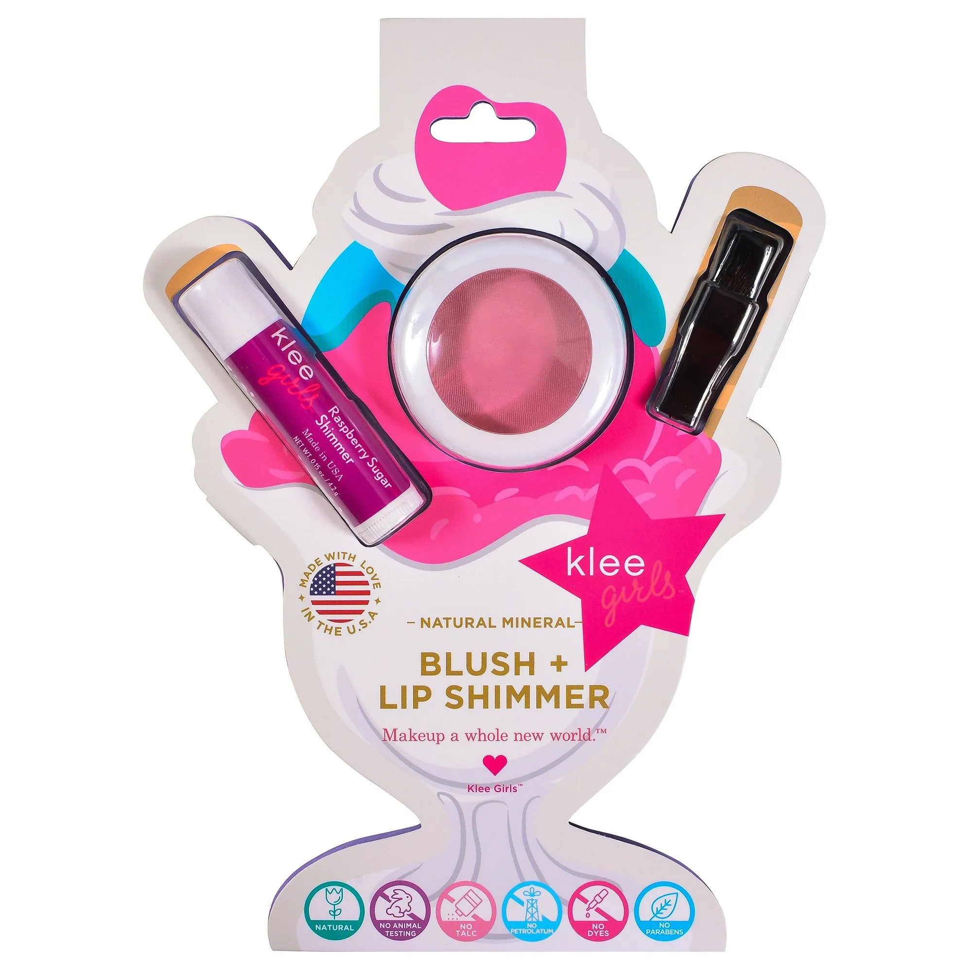 Klee Girls Blush and Lip Shimmer Duo
