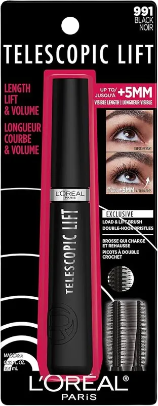 LOREAL PARIS telescopic lift 991 black noir لوريال بارس ماسكارا