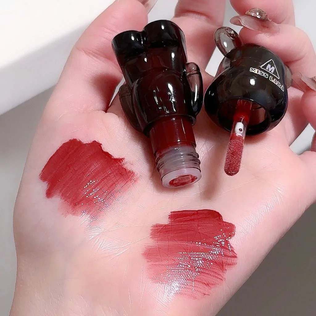 Miss Lara Bear Shape Liquid Lip Glaze Beauty Liquid Lip Gloss