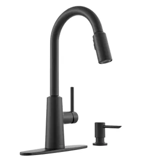 Moen® Matte Black Mod Pull Down Kitchen Faucet