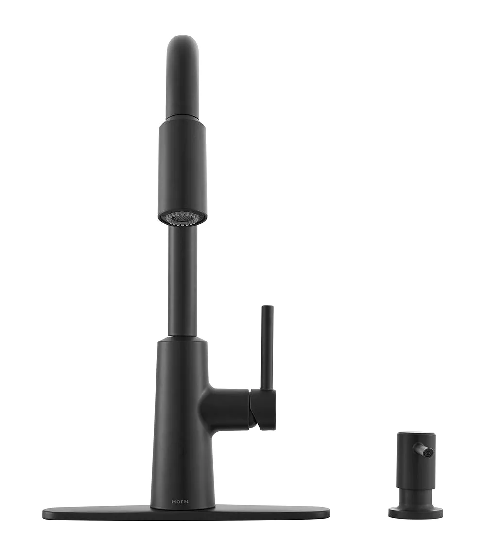 Moen® Matte Black Mod Pull Down Kitchen Faucet