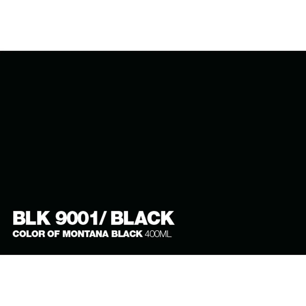 Montana BLACK 400mL Spray Paint - Black