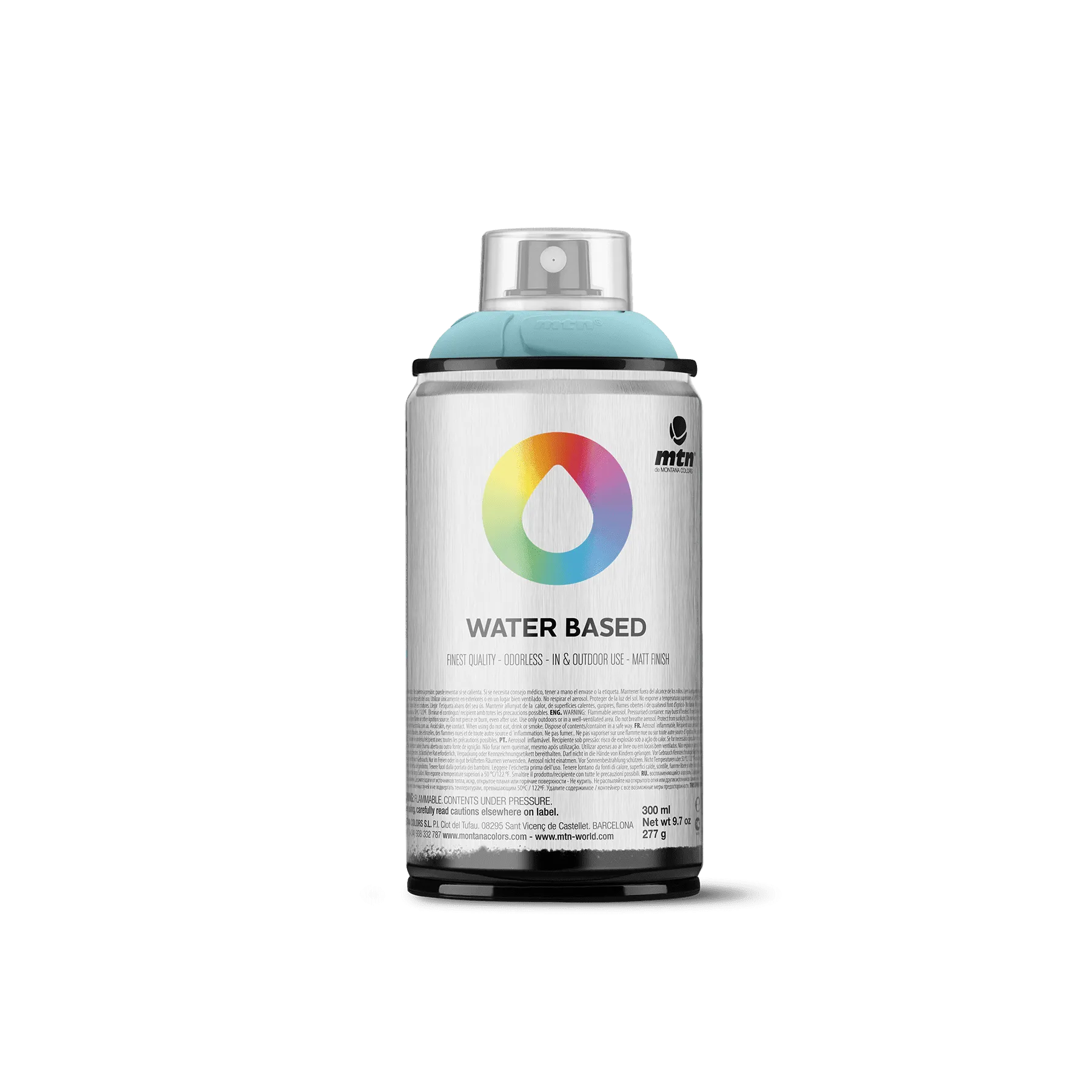 MTN Water Based 300 Spray Paint - <strong>NEW</strong> Blue Green (WRV-343)