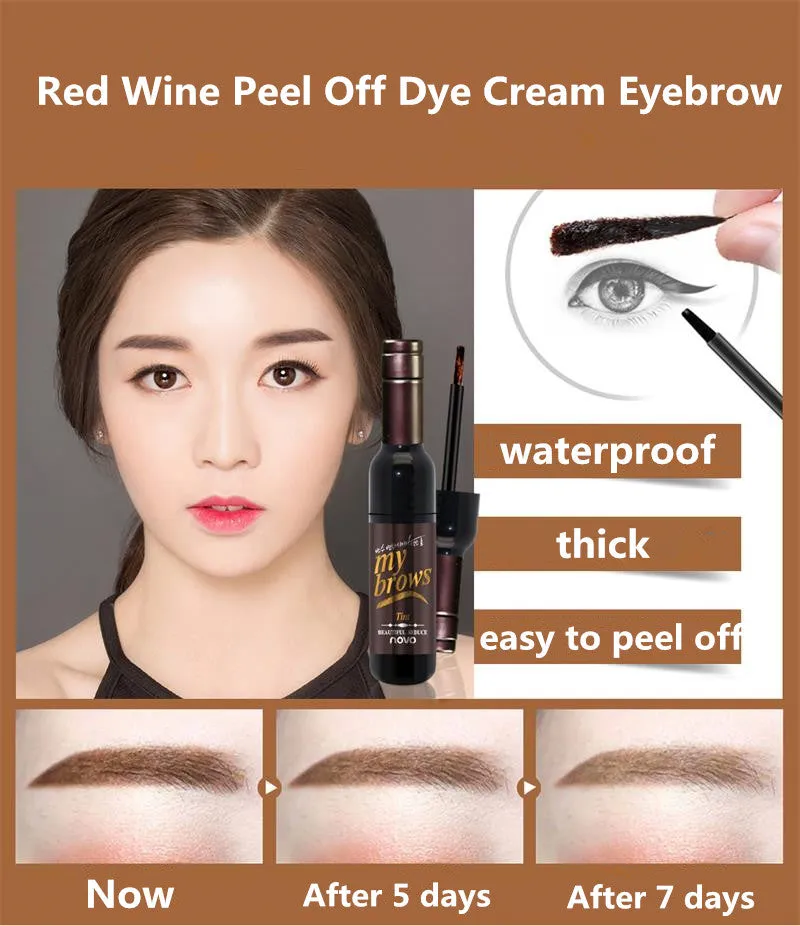 Peel Off Tint Waterproof Long-lasting Eye Brow Tattoo Gel Cream