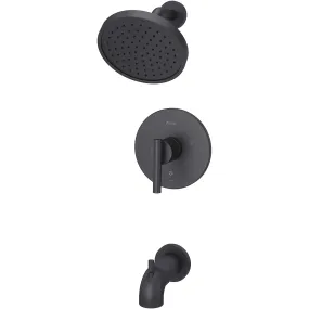 Pfister LG89-8NCB Contempra 1-Handle Tub and Shower Trim Kit in Matte Black
