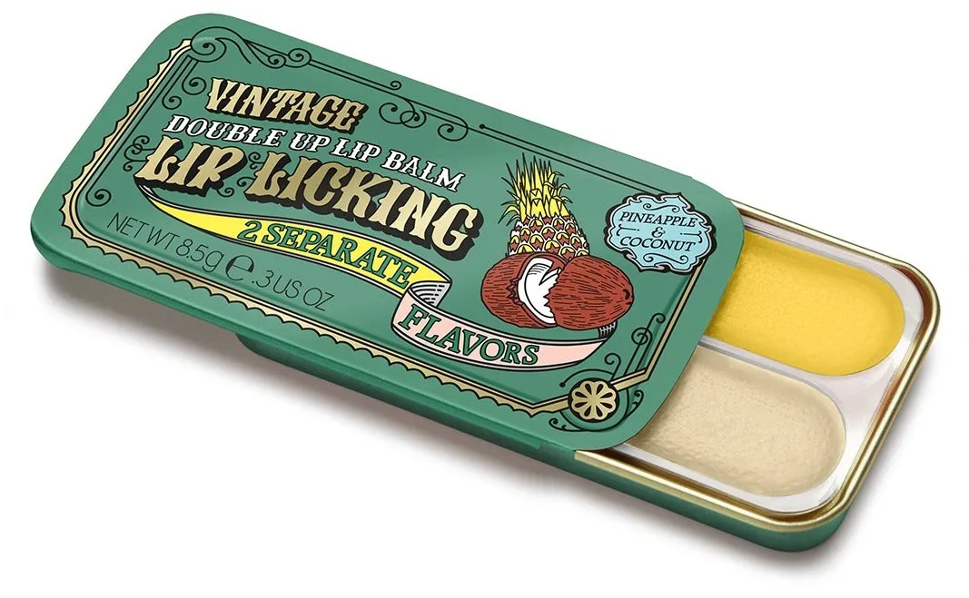 Pineapple & Coconut Double Up Lip Licking Flavored Lip Balm