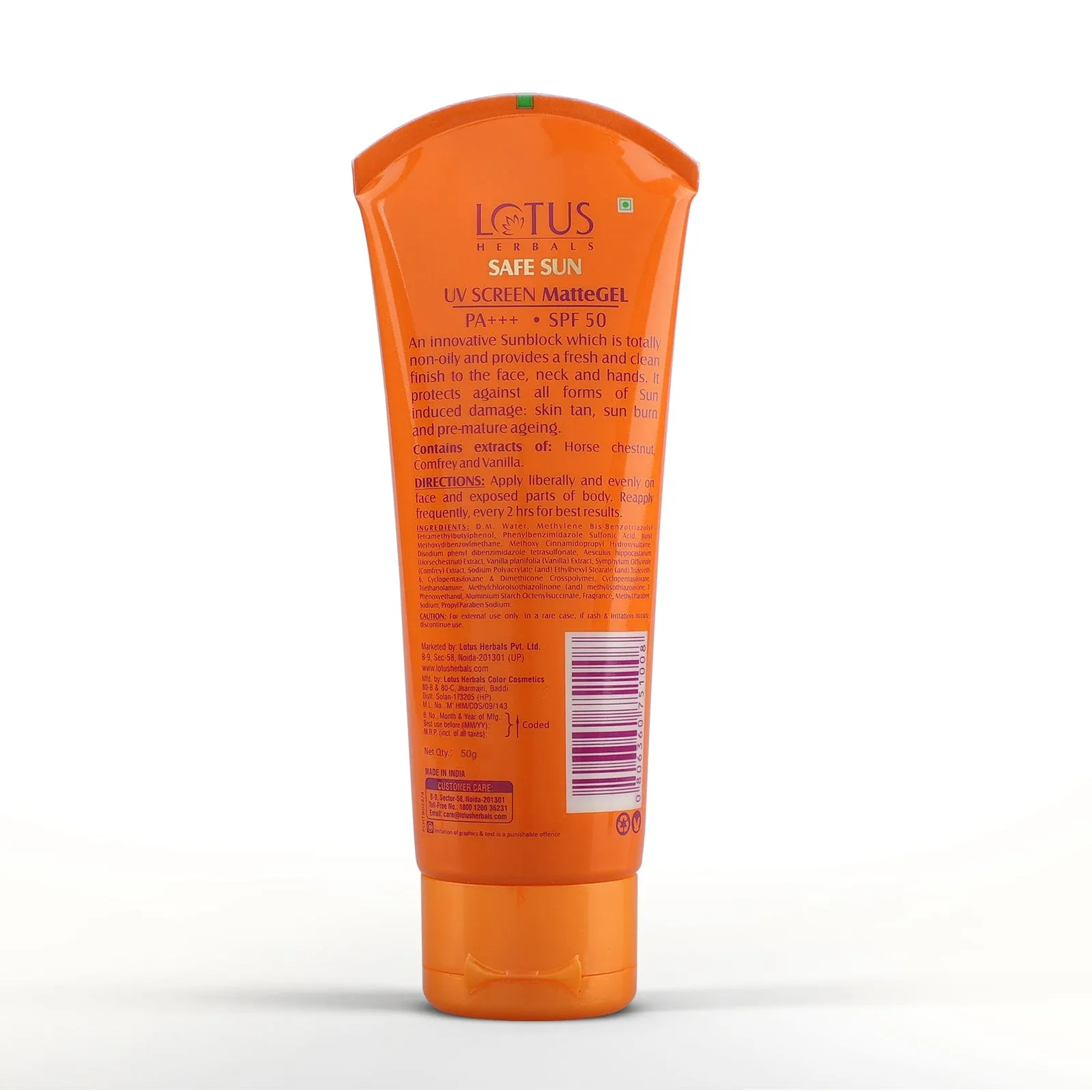 Safe Sun UV Screen MatteGEL Sunscreen SPF 50 PA   