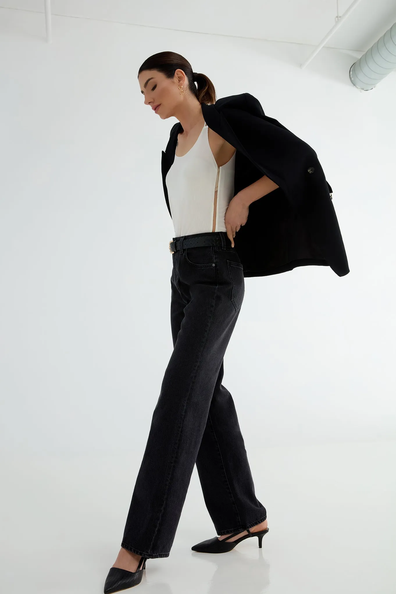 The Foundation Cami: Classic - Slim Rib Cupro - Salt
